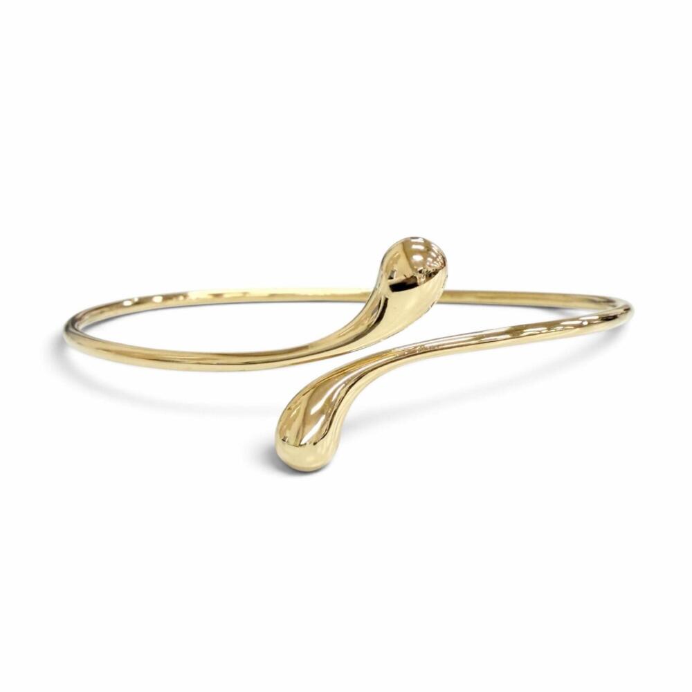 TIFFANY&Co. Tiffany & Co. Elsa Peretti Teardrop Bangle Bracelet, 750 Yellow G...